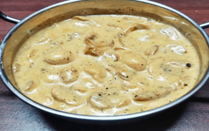 Funghi in salsa cremosa