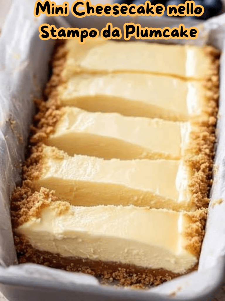 Mini Cheesecake nello Stampo da Plumcake