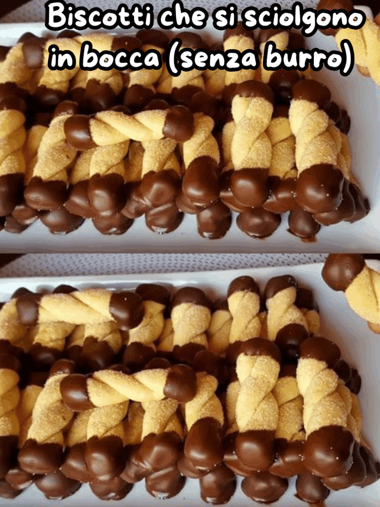 Biscotti che si sciolgono in bocca (senza burro)