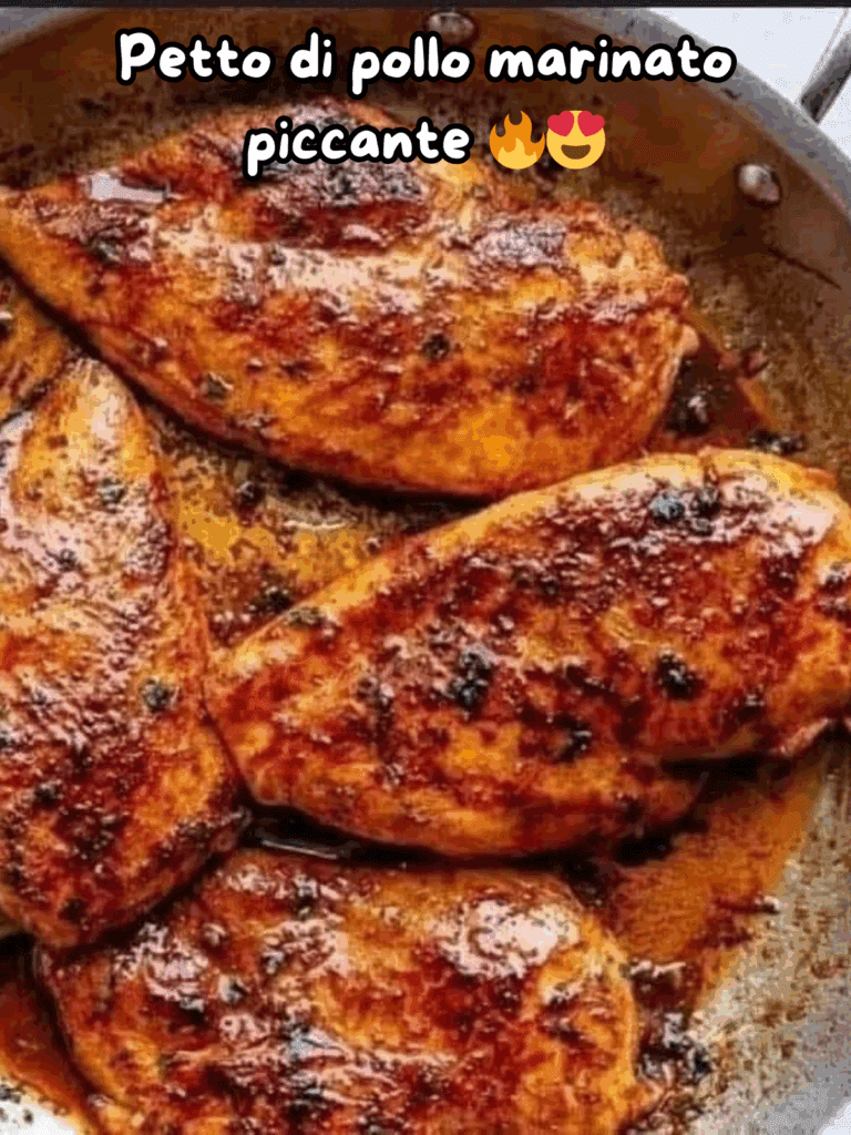 Petto di pollo marinato piccante