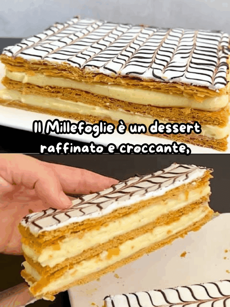 Millefoglie è un dessert raffinato e croccante