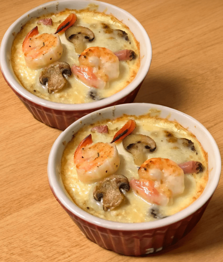 Cassolette de la Mer: Capesante, Funghi e Gamberi