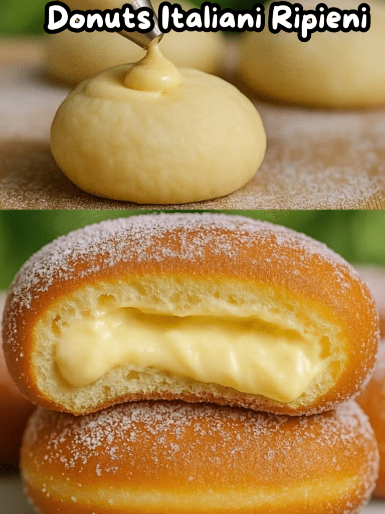 Bomboloni alla Crema (Donuts Italiani Ripieni
