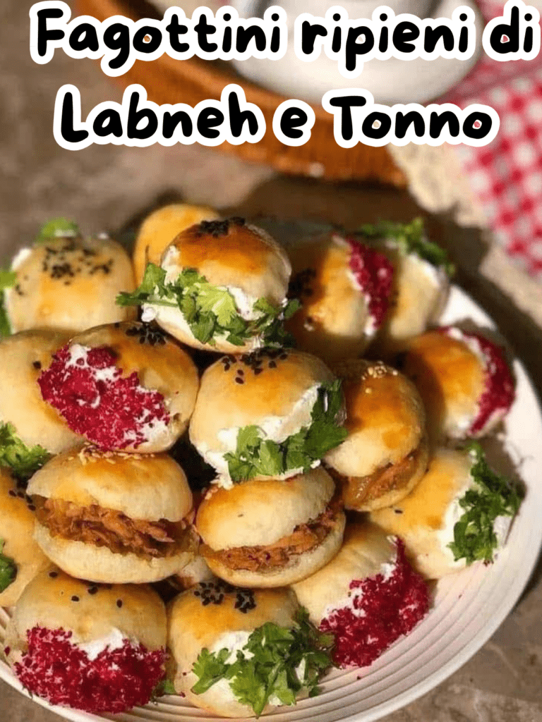Fagottini ripieni di Labneh e Tonno