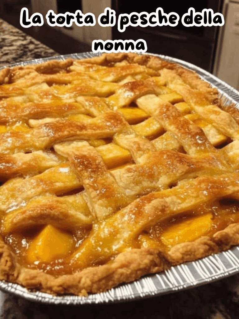 La torta di pesche della nonna