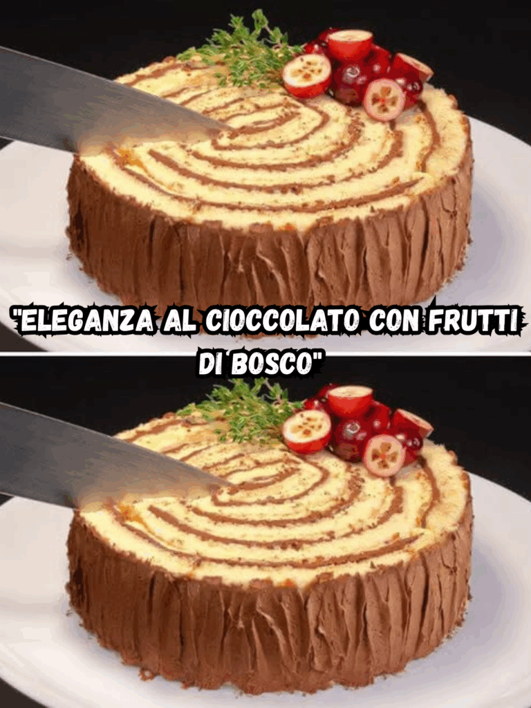 "Eleganza al Cioccolato con Frutti di Bosco"