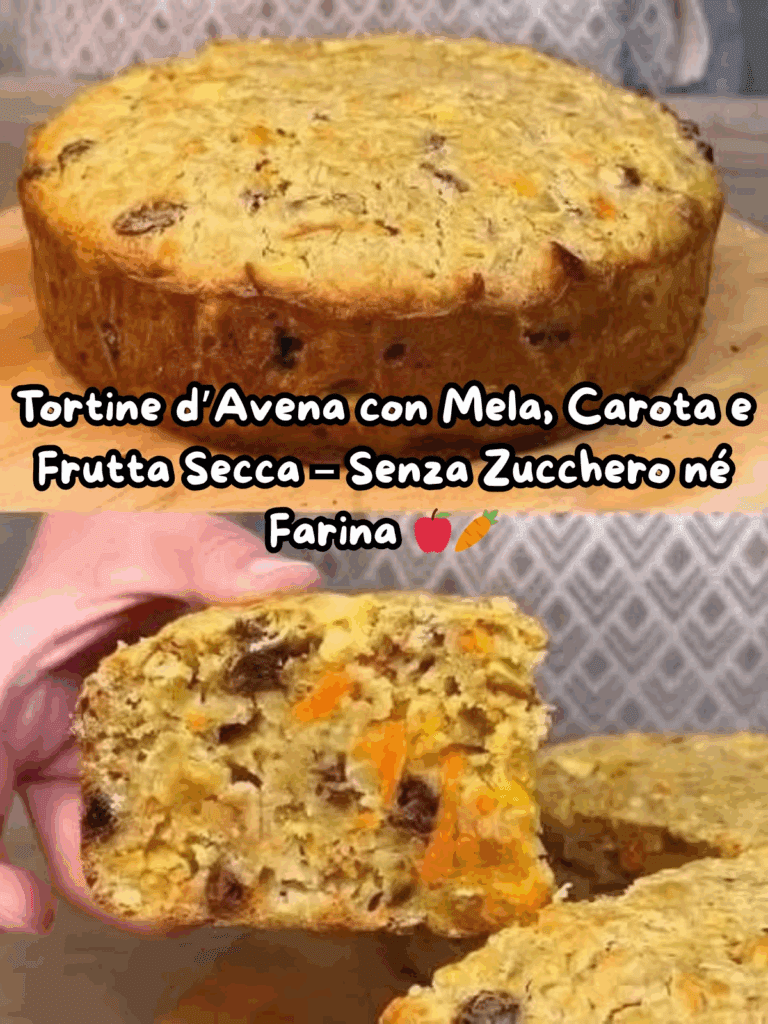 Tortine d’Avena con Mela, Carota e Frutta Secca – Senza Zucchero né Farina 