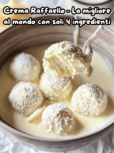 Crema Raffaello – La migliore del mondo con solo 4 ingredienti