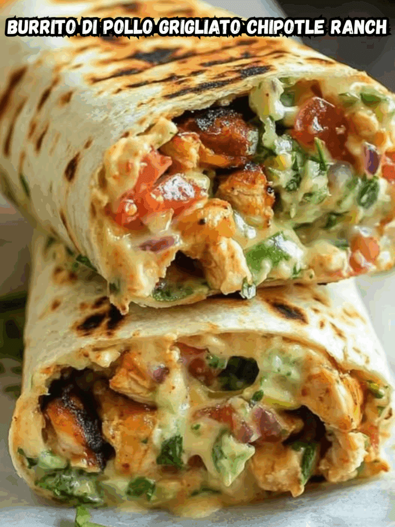 Burrito di Pollo Grigliato con Salsa Chipotle Ranch