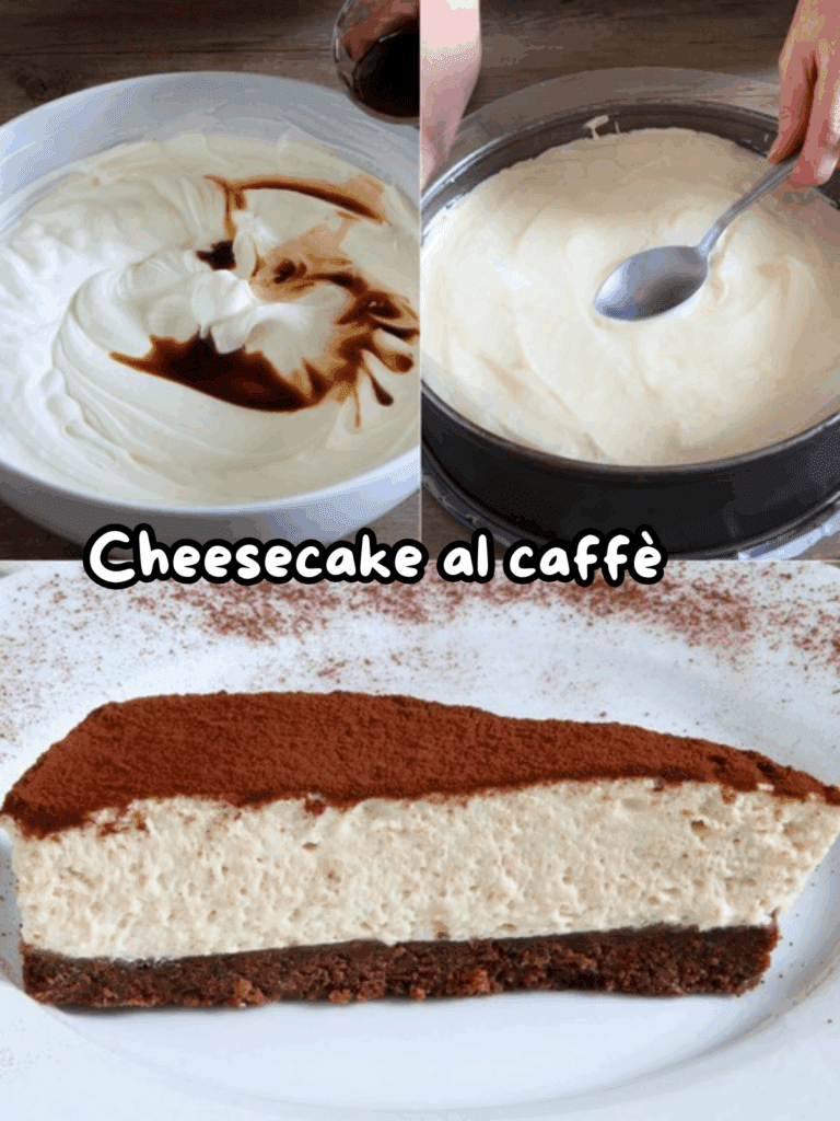 Cheesecake al caffè – Un dessert cremoso e irresistibile che conquisterà tutti