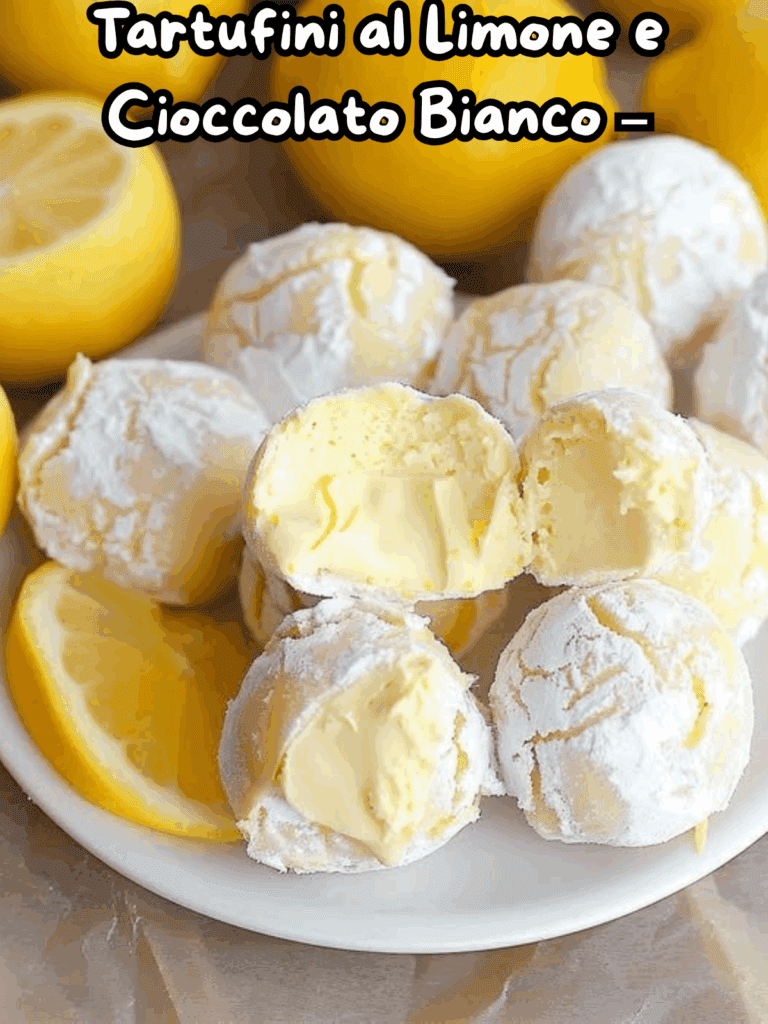 Tartufi al limone senza cottura: piccoli bocconi di freschezza e dolcezza