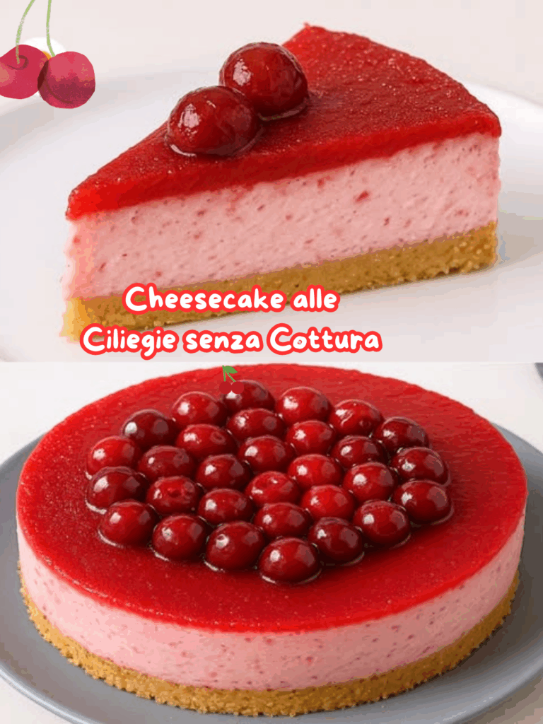 Cheesecake alle Ciliegie senza Cottura
