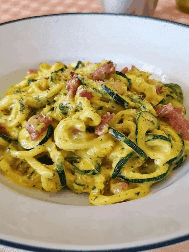 Zucchini Carbonara – Una deliziosa variante vegetariana della tradizionale carbonara