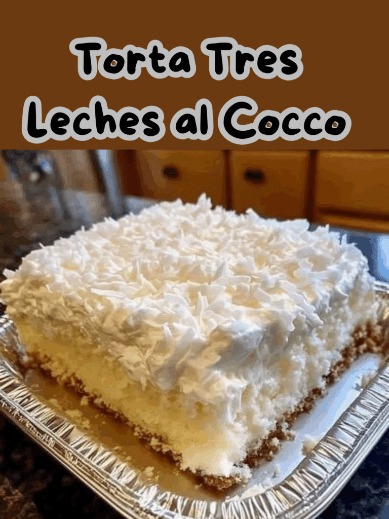 Torta Tres Leches al Cocco: un dolce soffice, umido e irresistibilmente tropicale