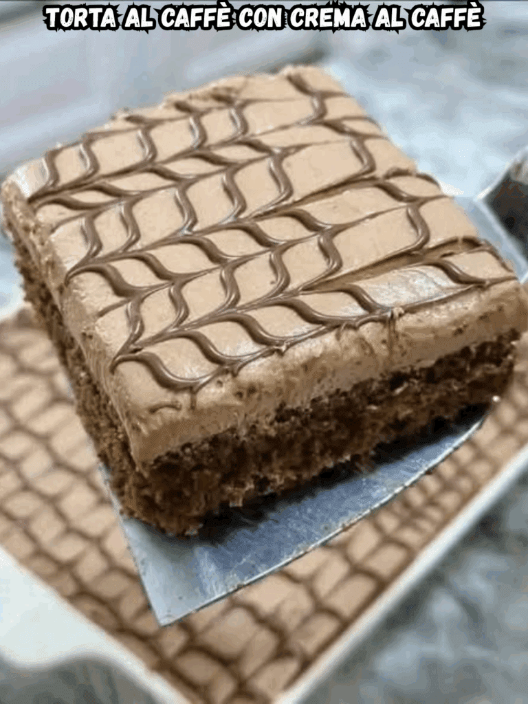 Torta al caffè con crema al caffè: un dolce intenso per veri amanti del caffè