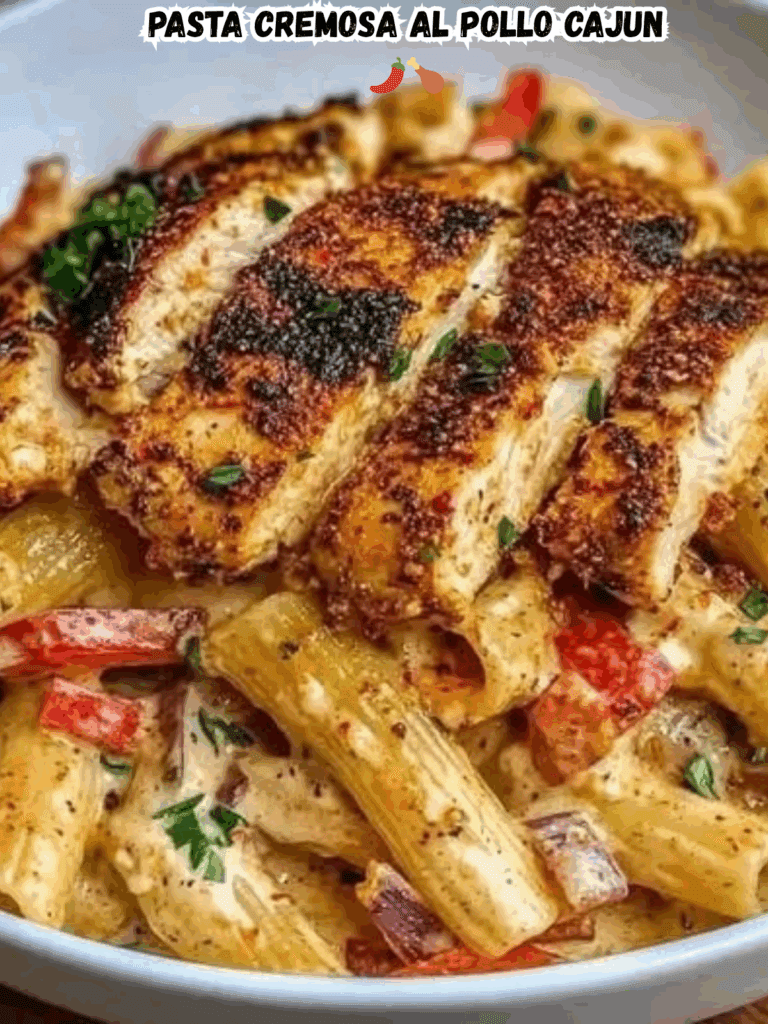 Pasta cremosa al pollo Cajun