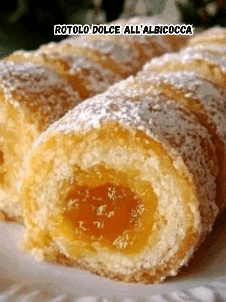 Rotolo dolce all’albicocca: una torta soffice dal cuore fruttato