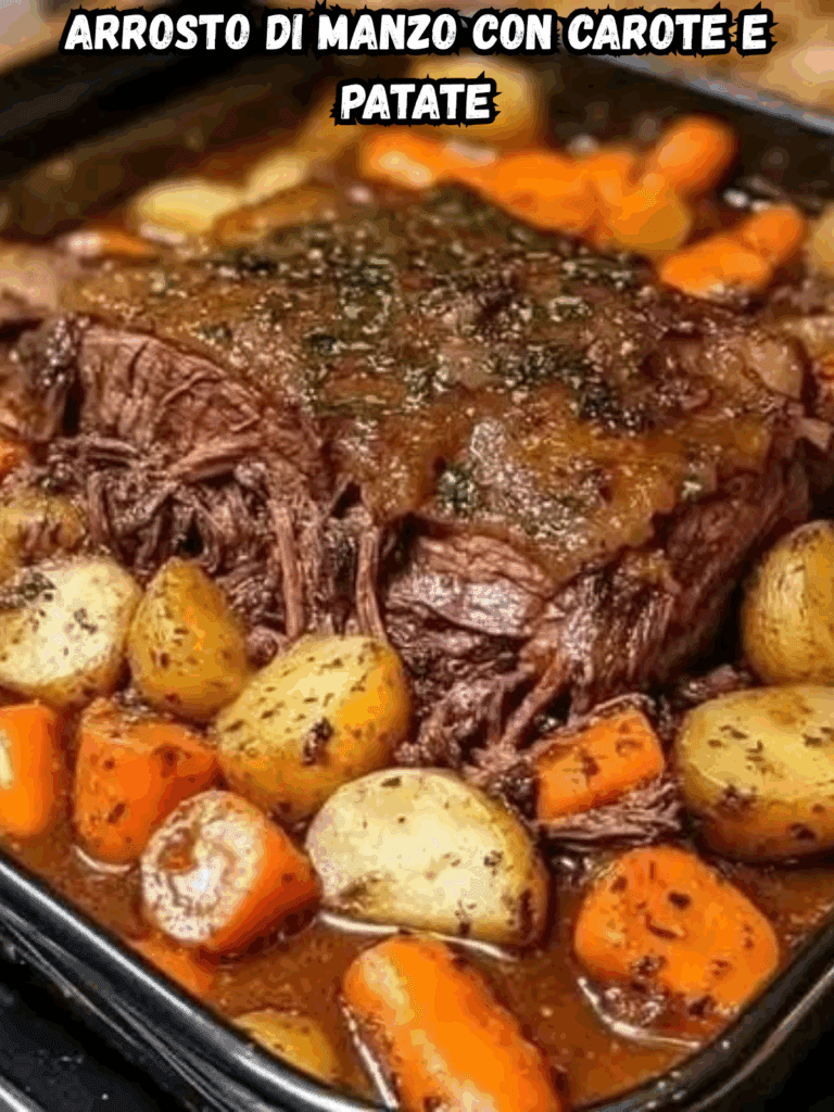 Arrosto di manzo con carote e patate