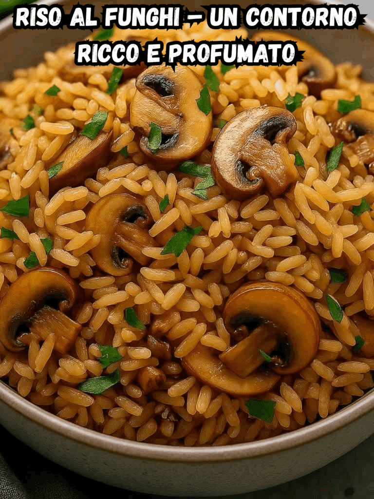 Riso al Funghi – Un contorno ricco e profumato