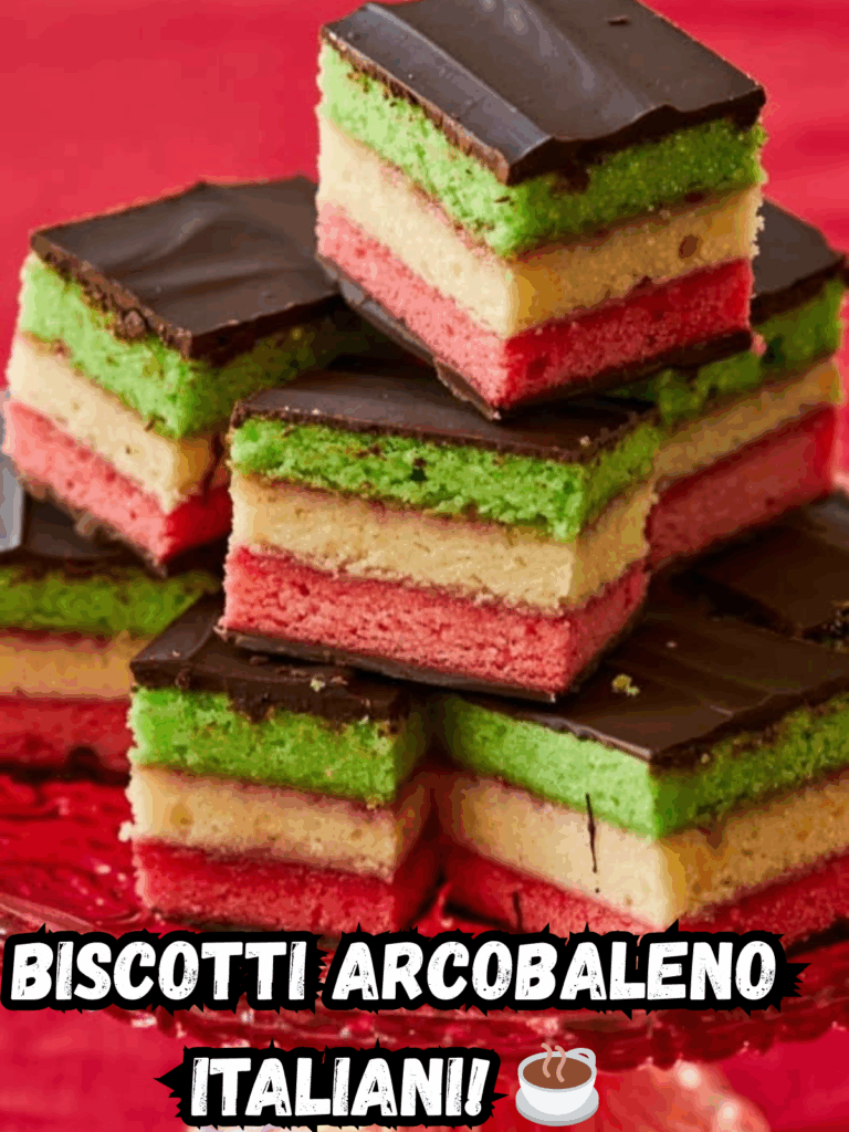 Trancetti arcobaleno italiani (Italian Rainbow Cookies): un dolce colorato, soffice e irresistibile