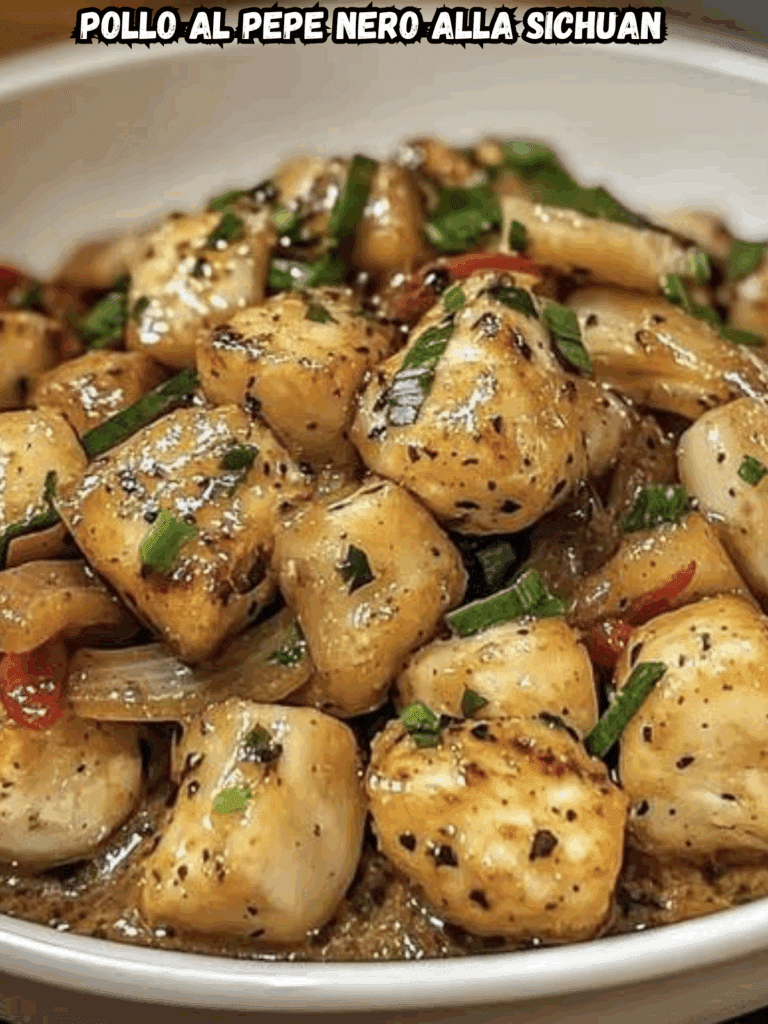Pollo al Pepe Nero alla Sichuan
