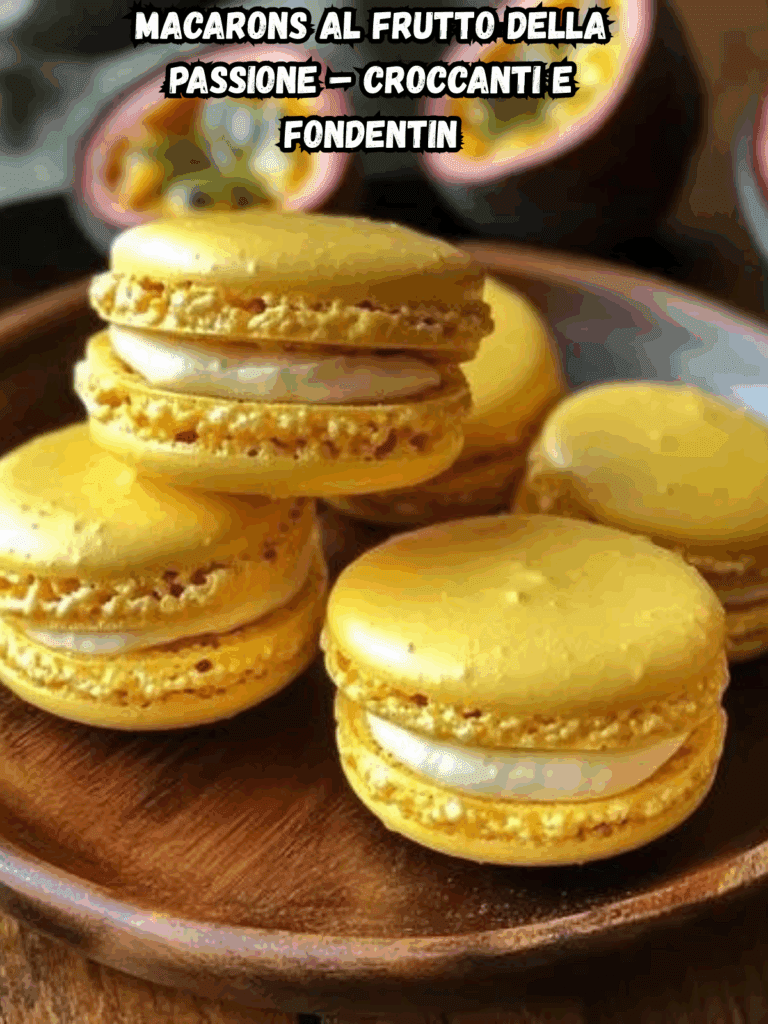 Macarons al Frutto della Passione – Croccanti e Fondenti