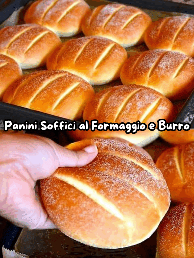 Panini Soffici al Formaggio e Burro
