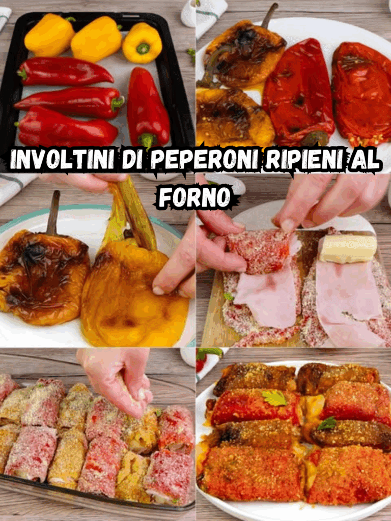 Involtini di Peperoni Ripieni al Forno