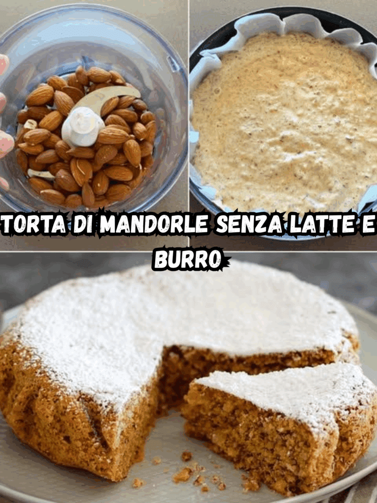Torta di Mandorle Leggera Senza Latte e Burro