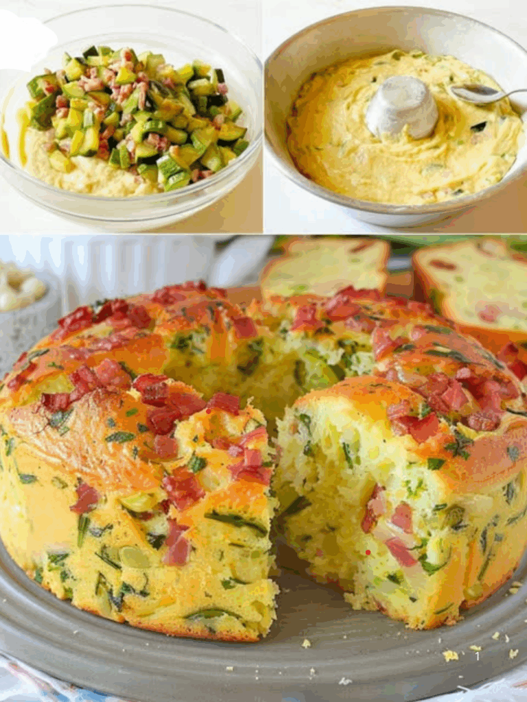 Ciambella salata con zucchine: la ricetta del rustico soffice e saporito