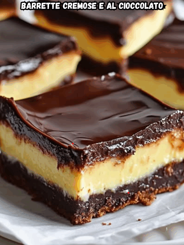 Barrette cremose e al cioccolato: ricche, cremose e perfette per ogni occasione