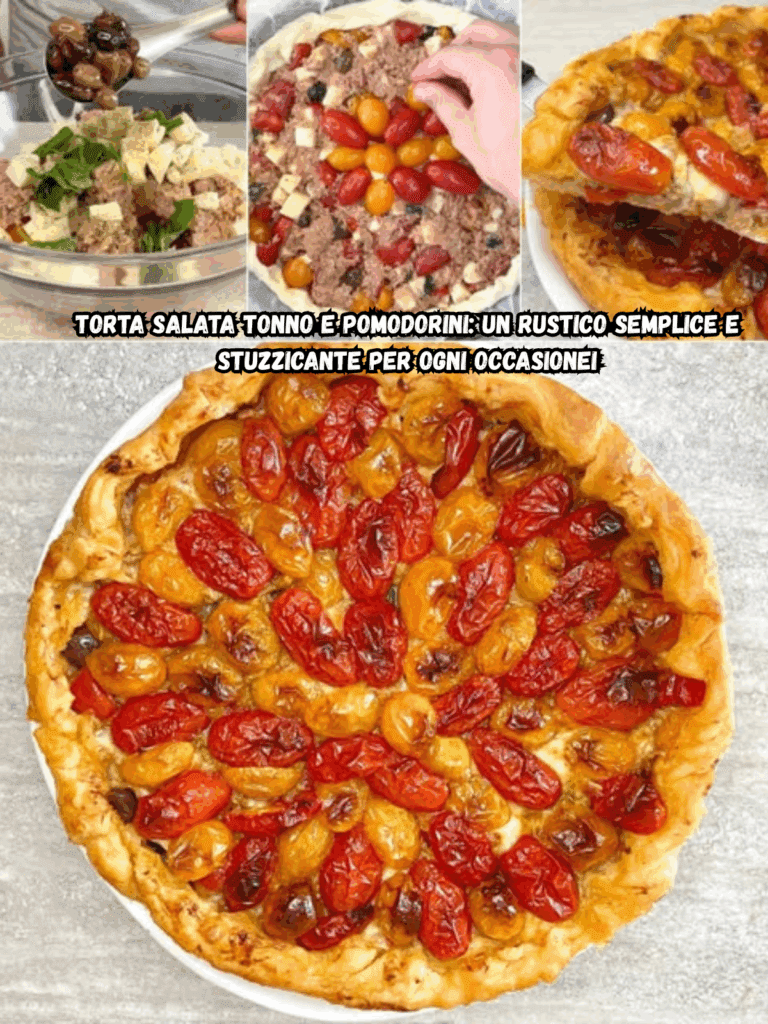 Torta salata tonno e pomodorini: un rustico semplice e stuzzicante per ogni occasione