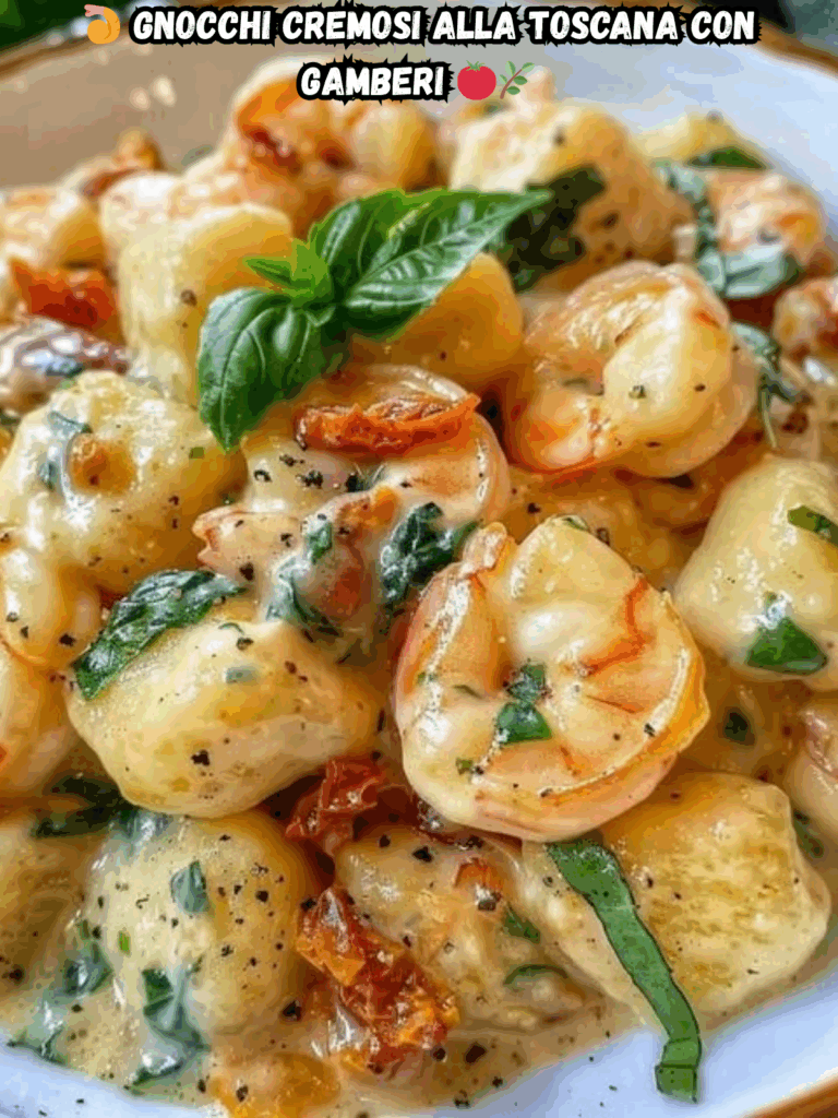 Gnocchi Cremosi alla Toscana con Gamberi