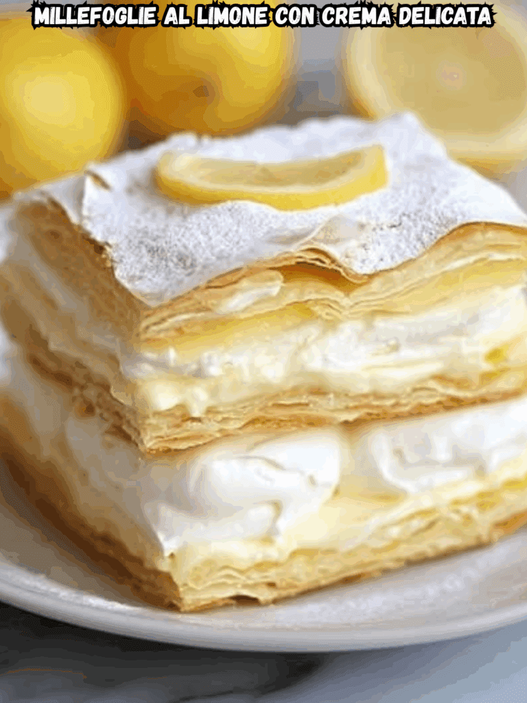 Millefoglie al Limone con Crema Delicata