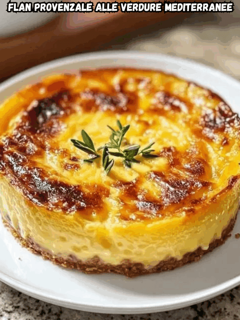 Flan Provenzale alle Verdure Mediterranee