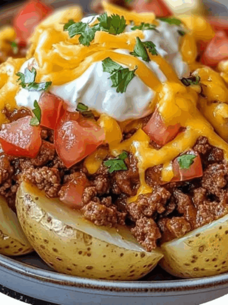 Teglia di patate al forno con carne macinata e formaggio: un piatto unico saporito e semplice da preparare