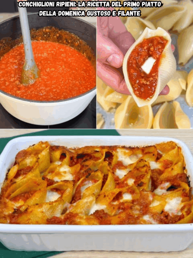 Conchiglioni ripieni: la ricetta del primo piatto della domenica gustoso e filante