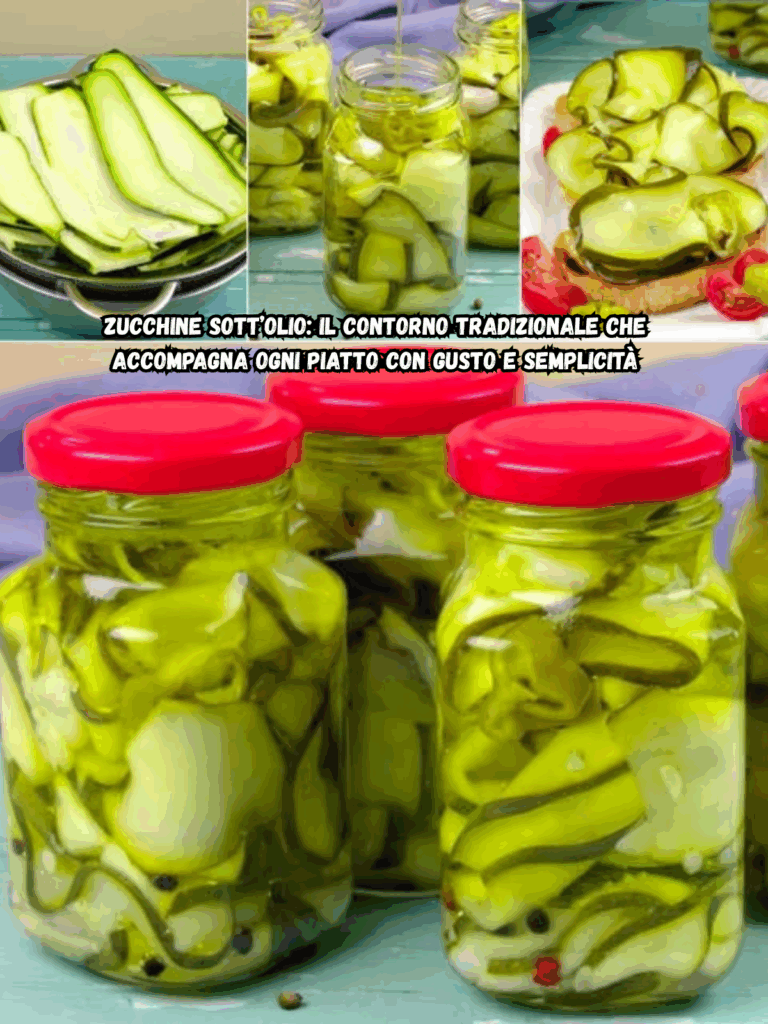 Zucchine sott’olio: il contorno tradizionale che accompagna ogni piatto con gusto e semplicità