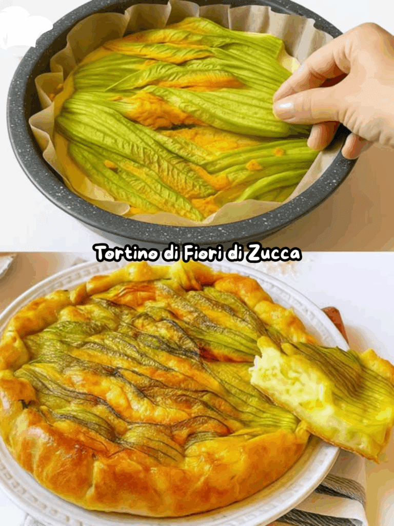 Tortino di Fiori di Zucca: Soffice, Filante e Perfetto per l’Estate