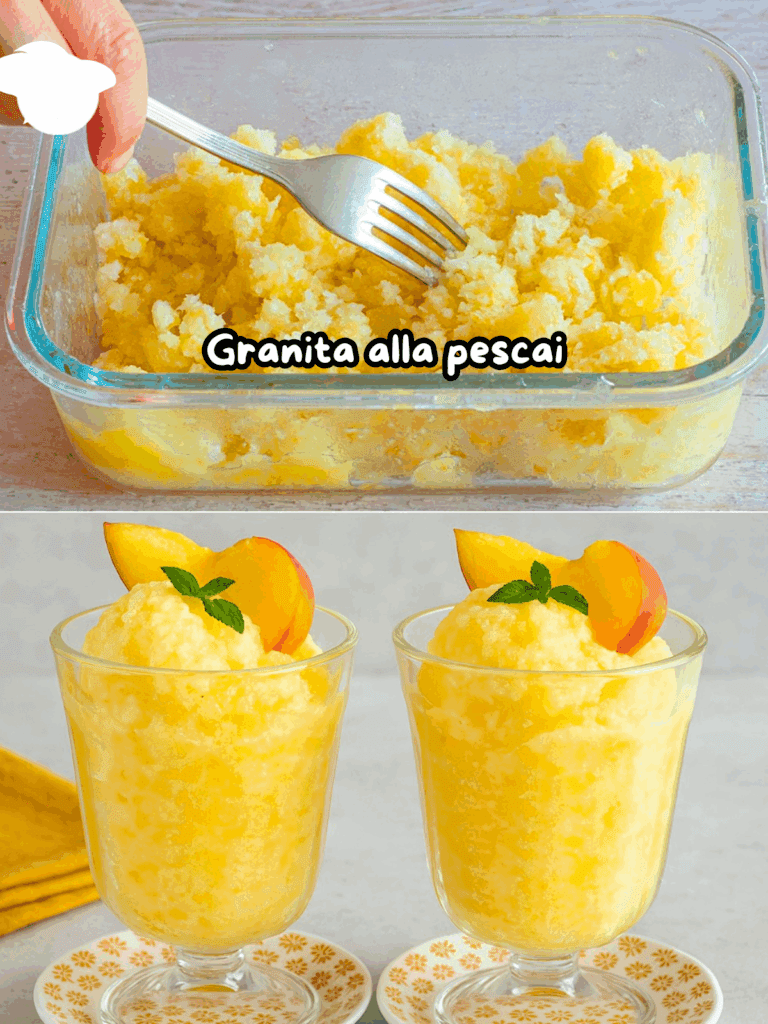 Granita alla pesca: la ricetta fresca e cremosa dell’estate