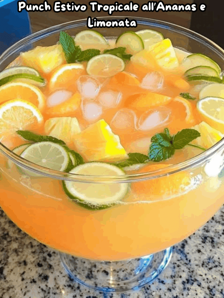 Punch Estivo Tropicale all’Ananas e Limonata