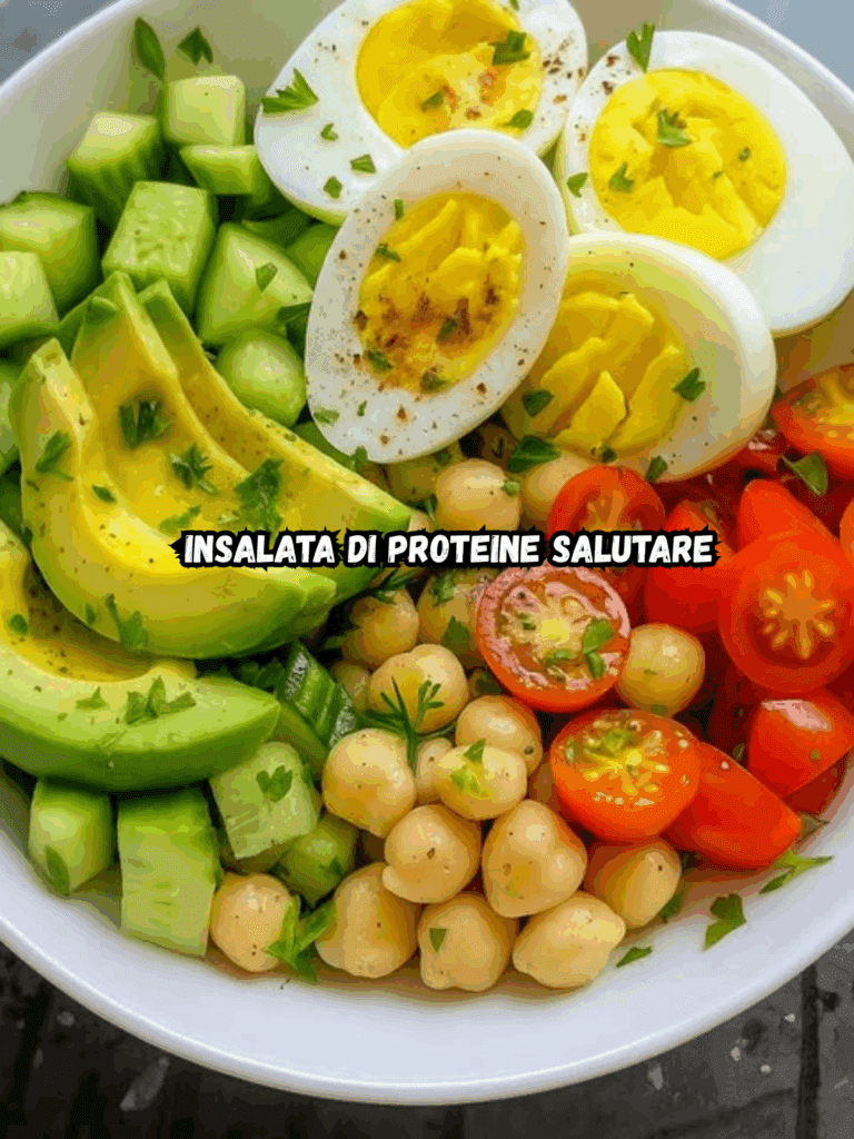 Insalata di Proteine Salutare: fresca, colorata e ricca di nutrienti
