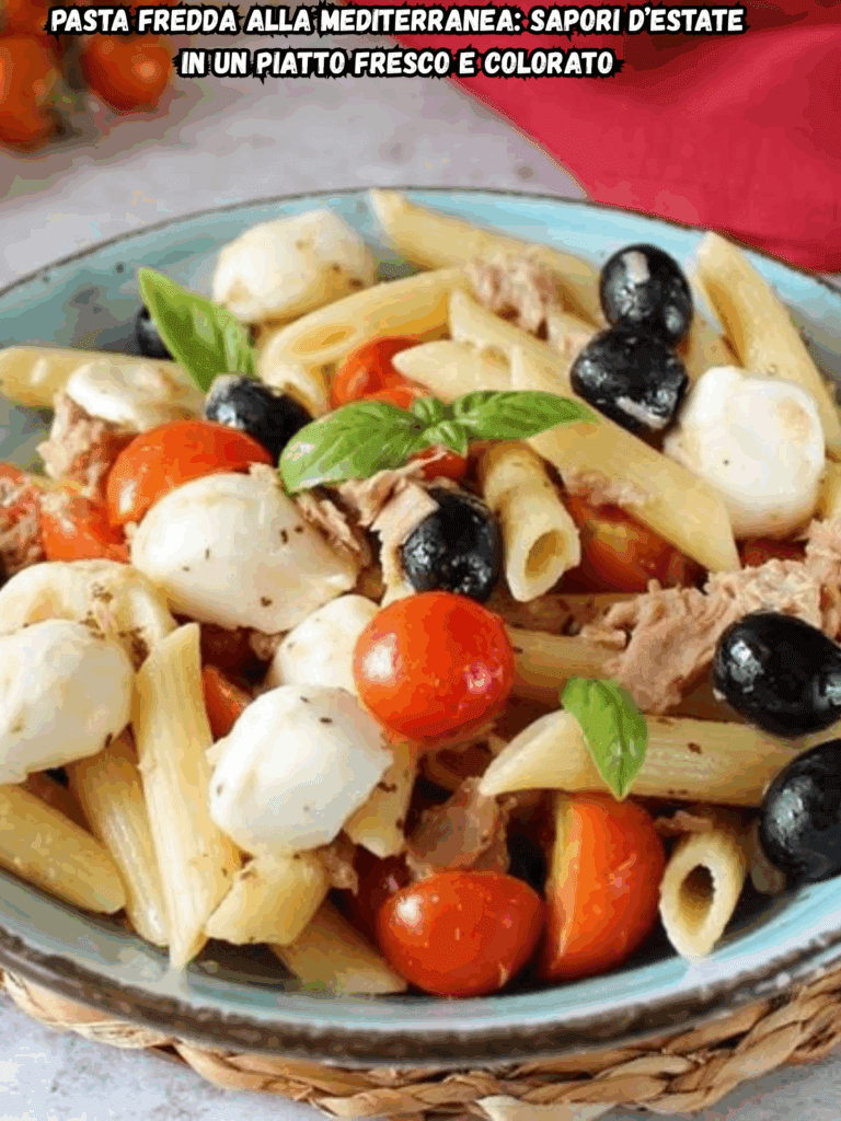 Pasta fredda alla Mediterranea: sapori d’estate in un piatto fresco e colorato