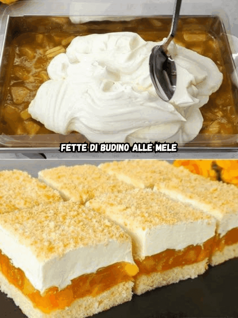 Fette di budino alle mele: il dolce cremoso che crea dipendenza