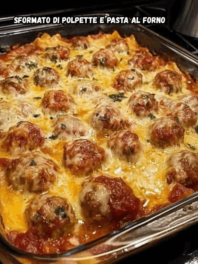 Sformato di Polpette e Pasta al Forno: la ricetta facile e saporita da preparare in pochi minuti