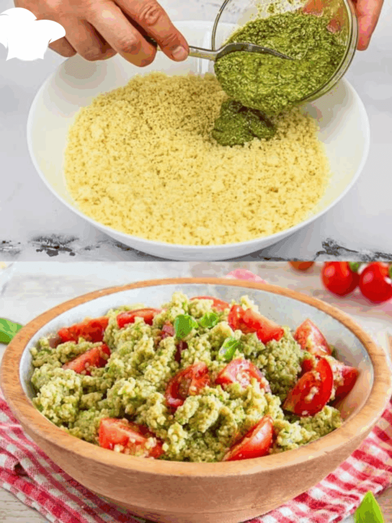 Cous cous al pesto: un primo piatto estivo fresco, profumato e pronto in pochi minuti