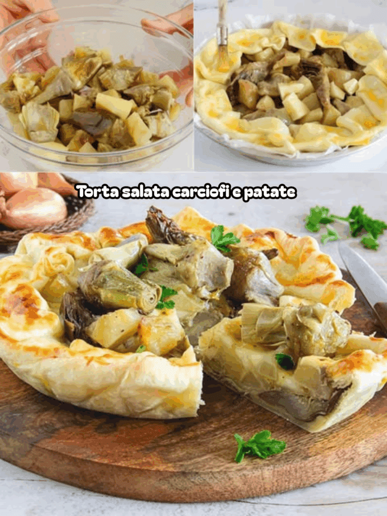 Torta salata carciofi e patate: la ricetta del rustico facile e sfizioso