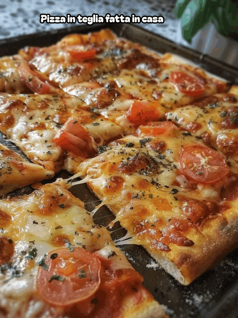 Pizza in teglia fatta in casa: semplice, soffice e irresistibile