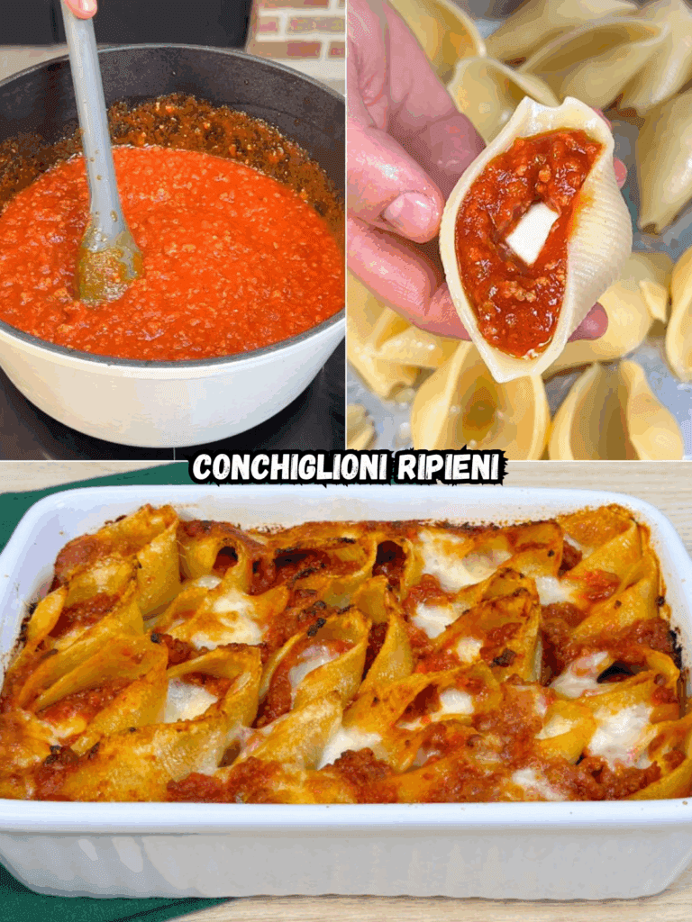 Conchiglioni ripieni: la ricetta del primo piatto della domenica gustoso e filante