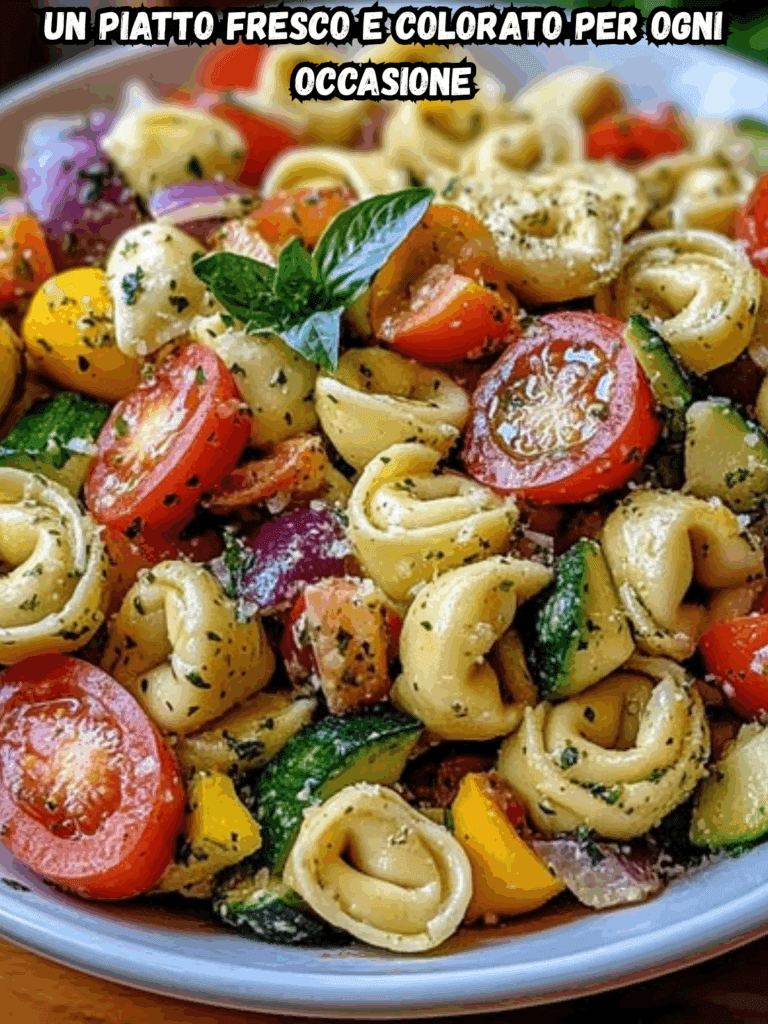 Insalata di pasta con tortellini e verdure: un piatto fresco e colorato per ogni occasione
